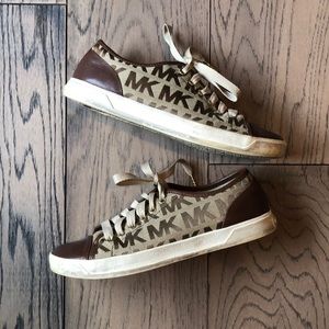 Michael Kors Brown MK logo Sneakers